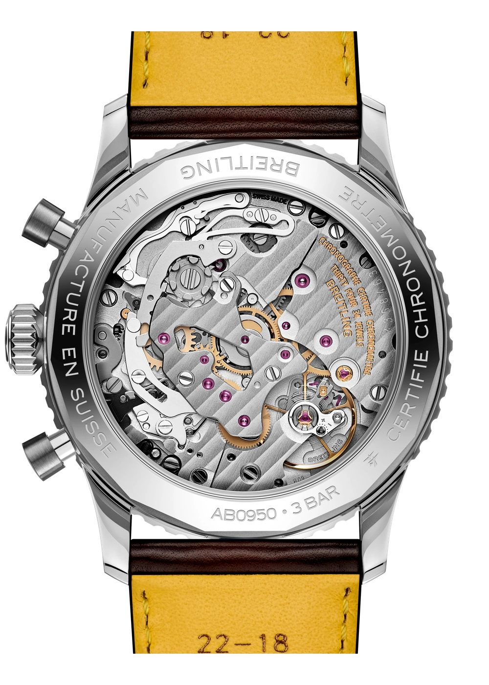 Breitling Navitimer B09 Chronograph 41 AB0950211B1X1 Rückseite / Sichtboden (Detail)