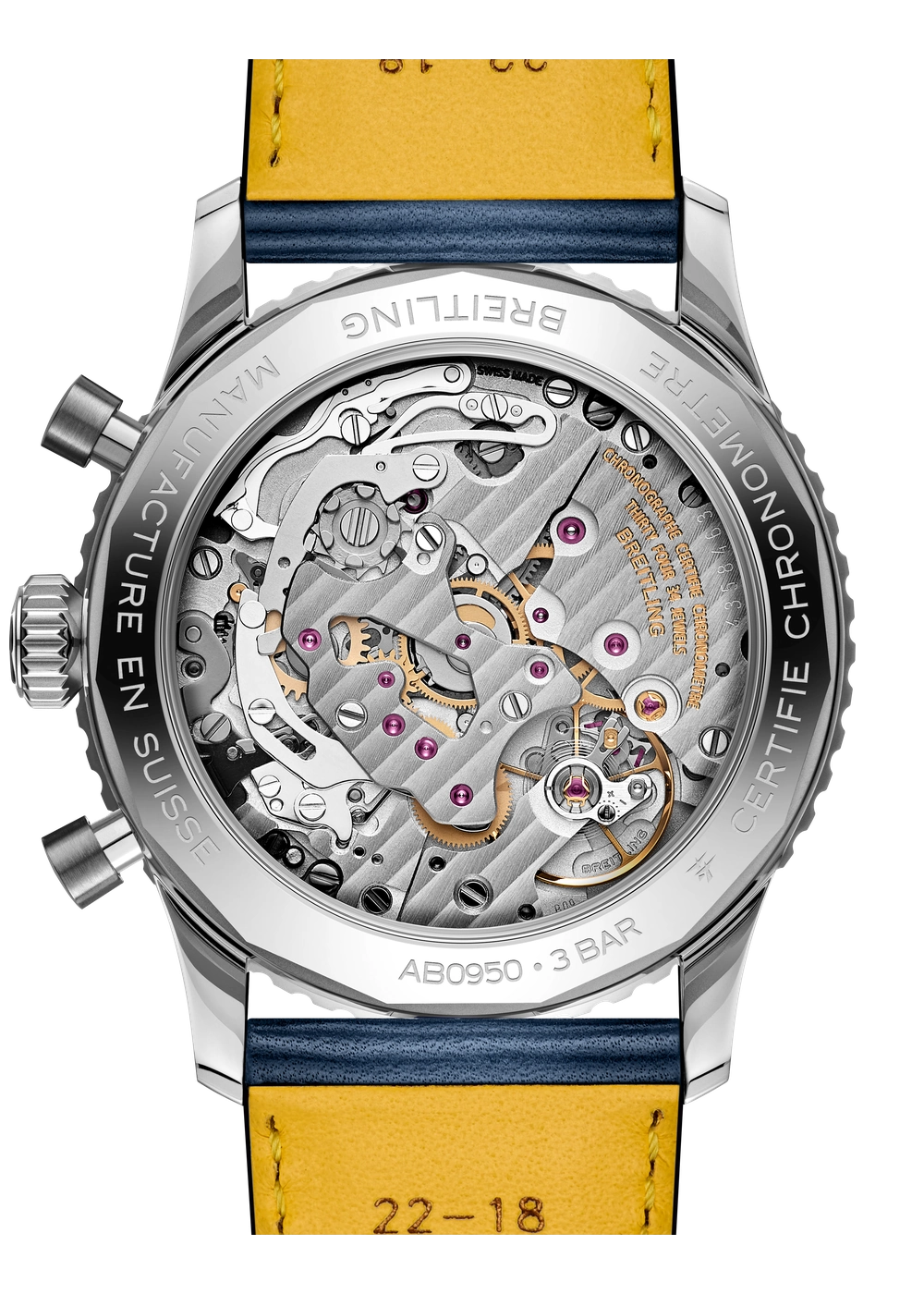 Breitling Navitimer B09 Chronograph 41 AB0950211C1X1 Rückseite / Sichtboden (Detail)