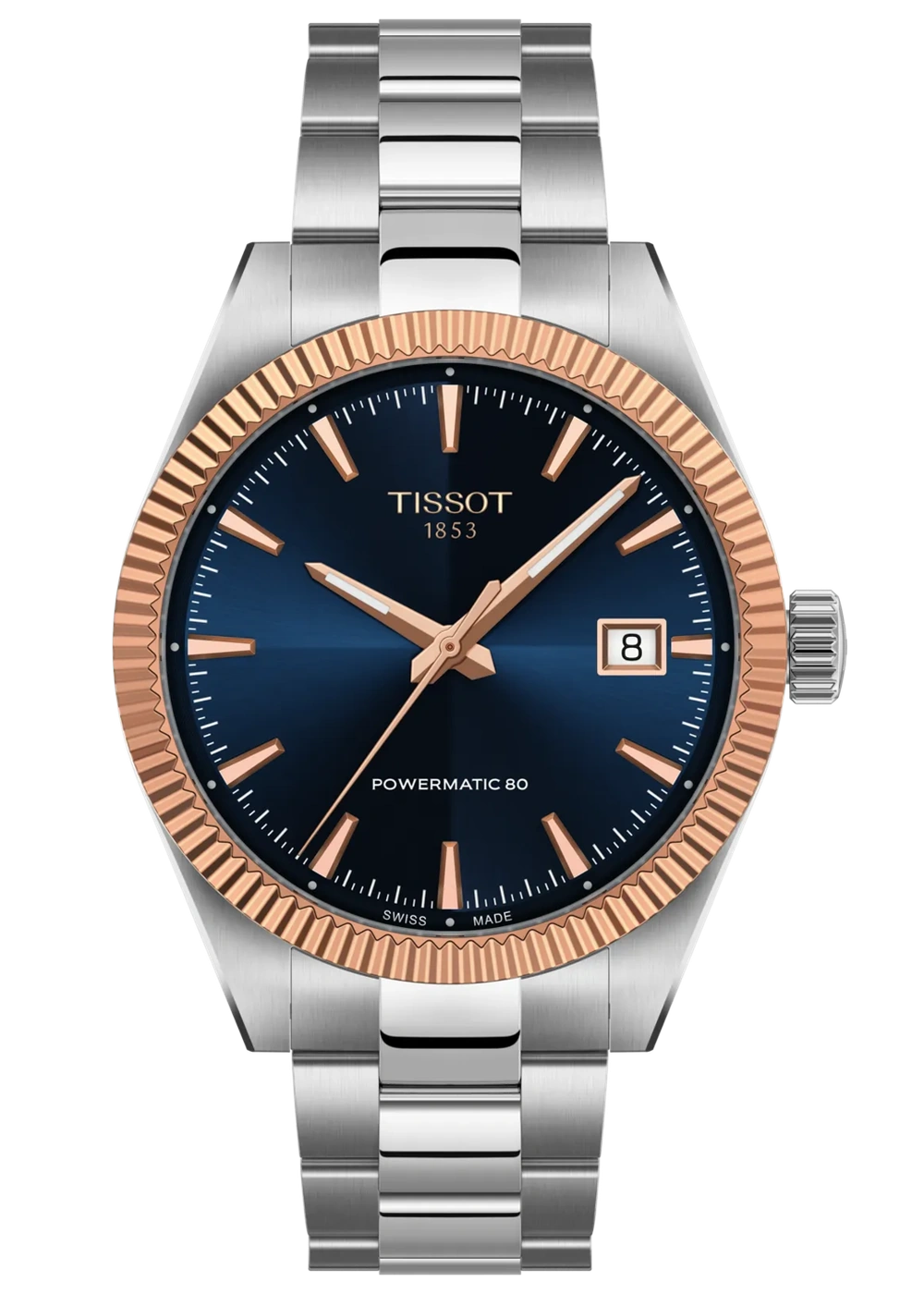 Tissot, T-Classic, Gentleman Gold Bezel 38mm, Frontansicht