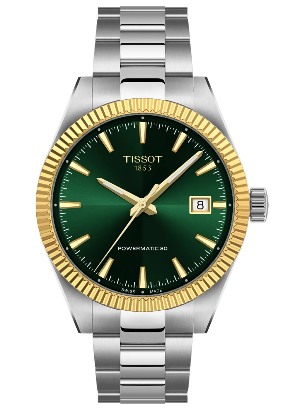 Tissot, T-Classic, Gentleman Gold Bezel 38mm, Frontansicht