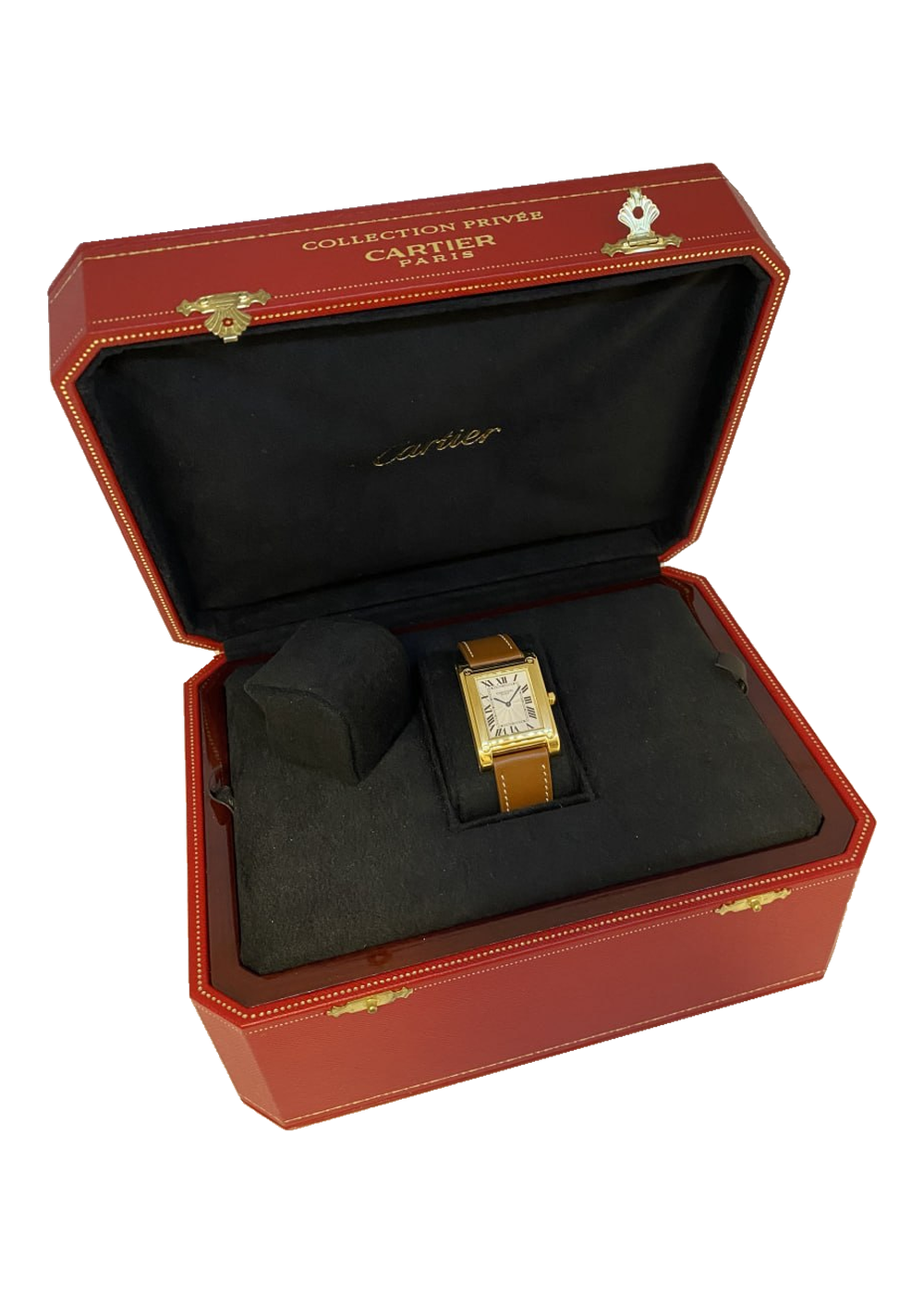 Cartier Tank à Vis CPCP, Originalbox mit Uhr