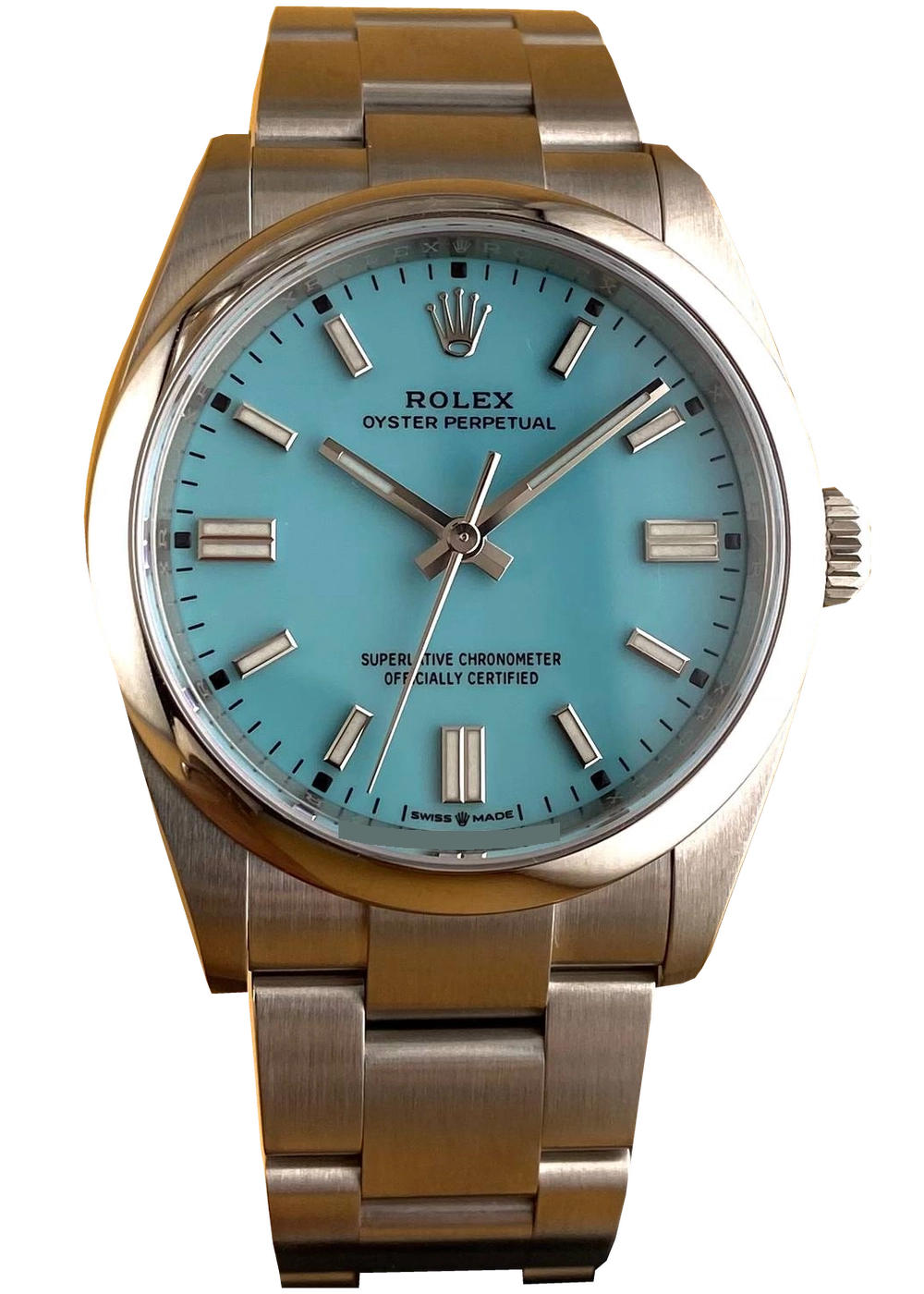 Rolex Oyster Perpetual 36 Tiffany, Frontansicht