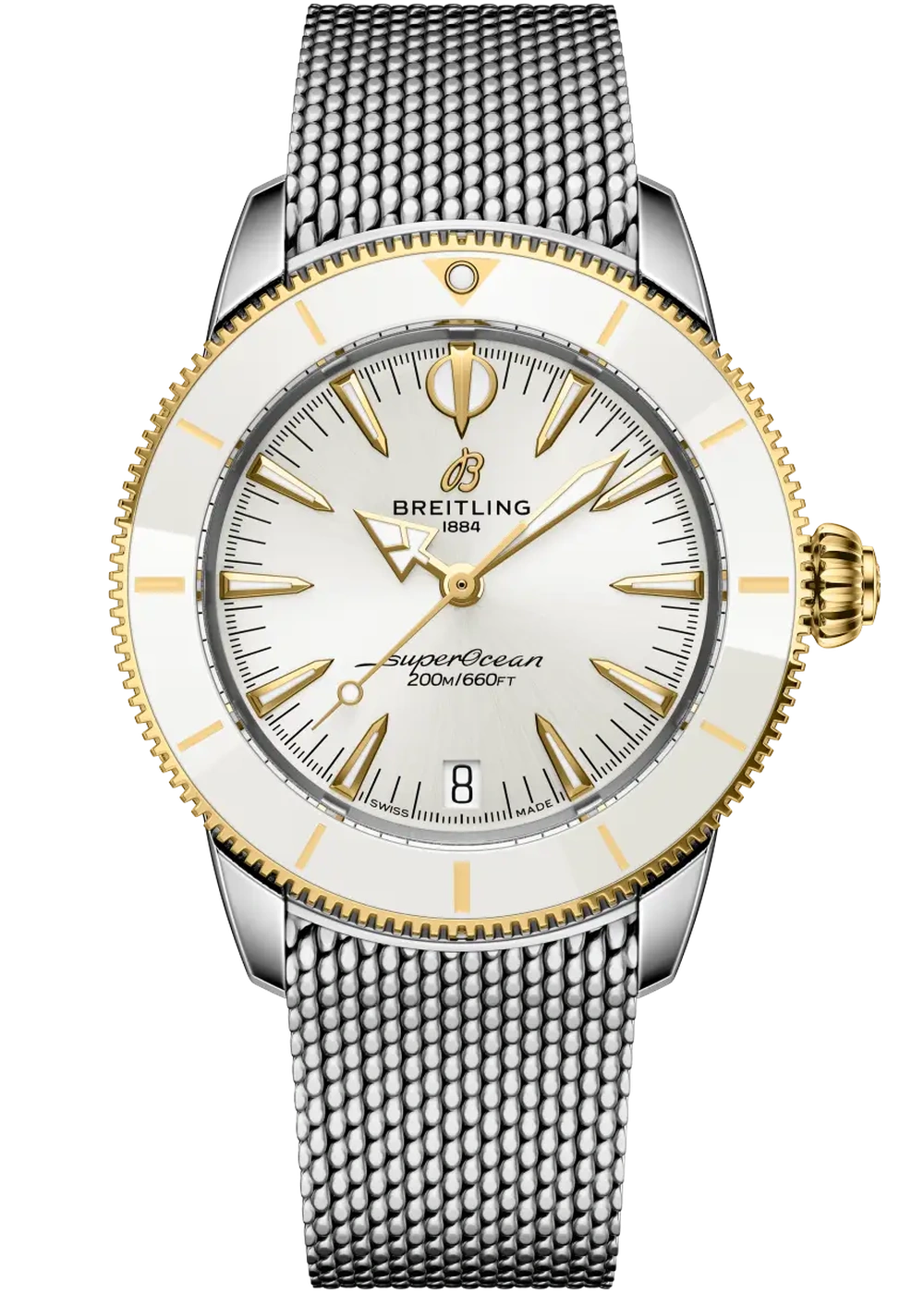 Breitling, Superocean Heritage 36, D10390A71A1A1, Frontansicht