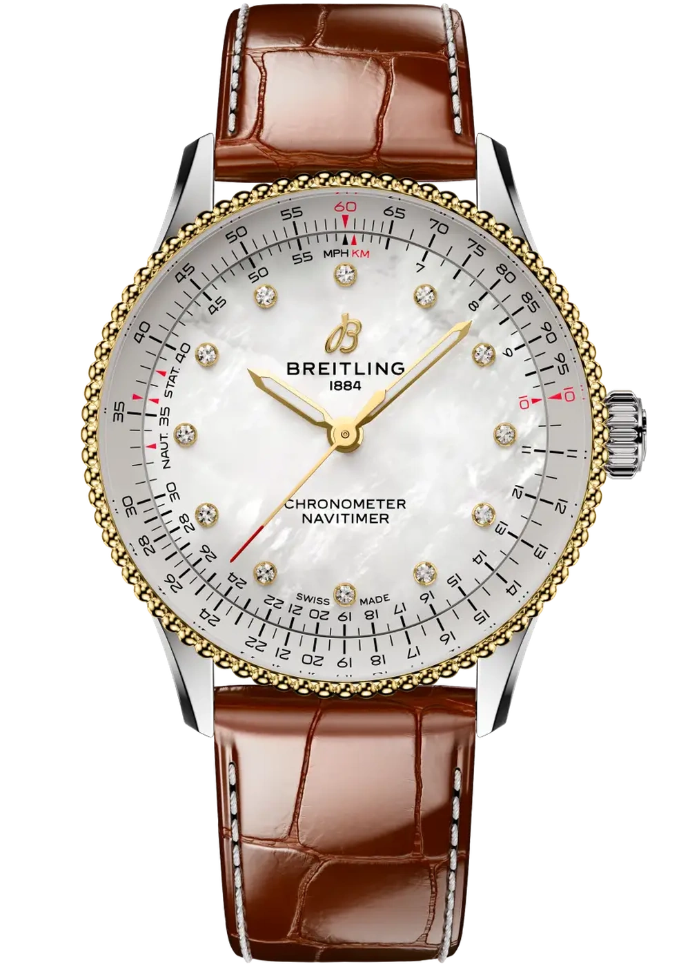 Breitling, Navitimer Automatic 36, D173271A1A1P1, Frontansicht