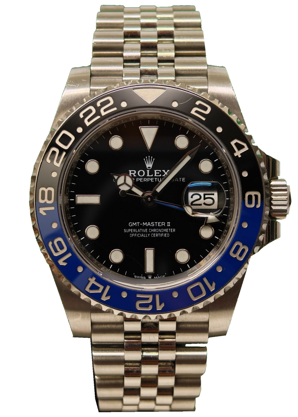 Rolex GMT-Master II Batgirl – Vorderansicht