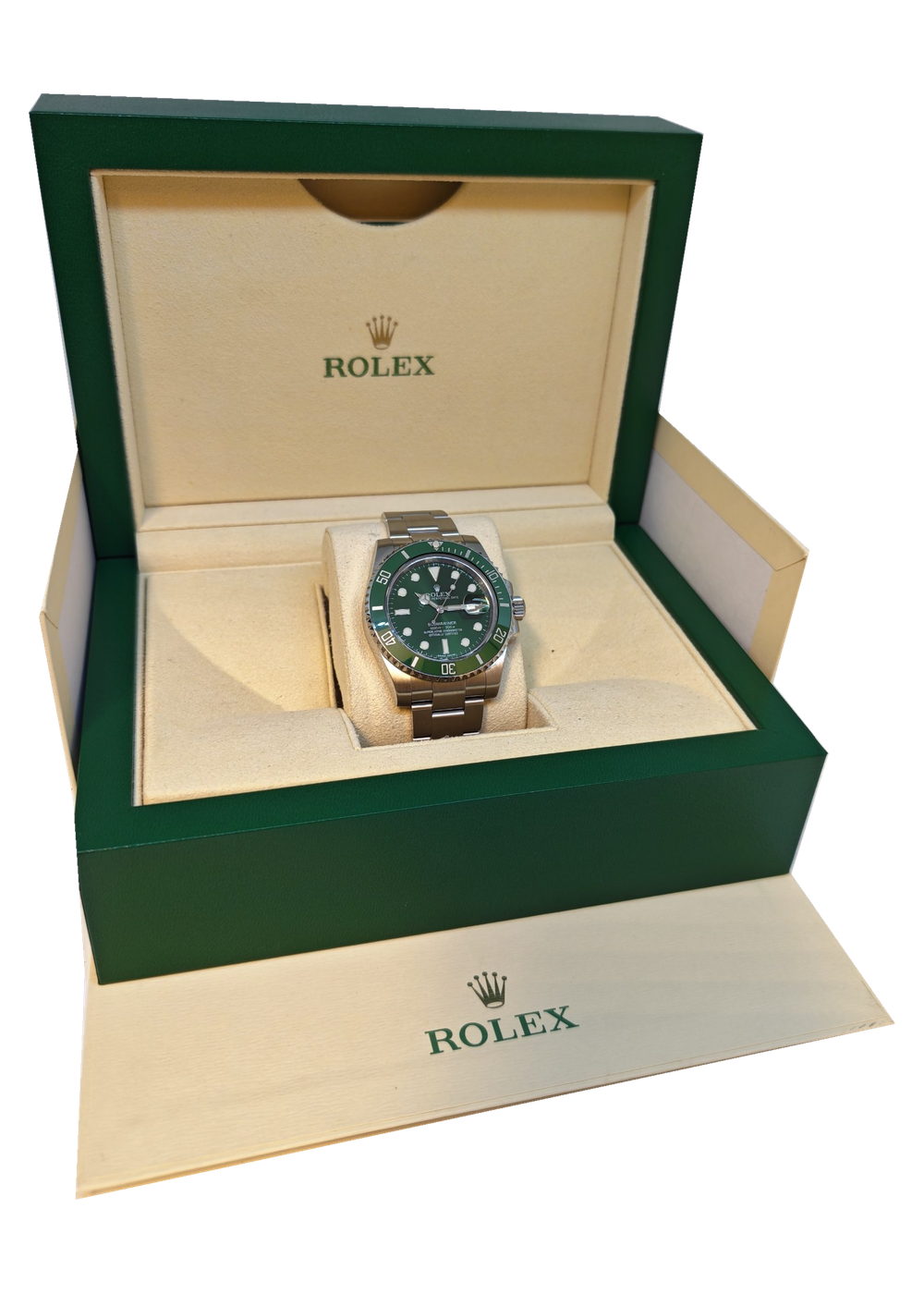 Rolex Submariner Date Hulk – Originalbox mit Uhr
