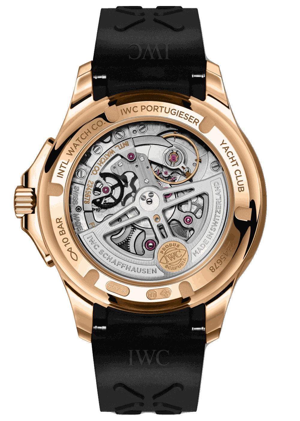 IWC, Portugieser, IWC Portugieser Yacht Club Perpetual Calendar 42 – Rückseite / Sichtboden
