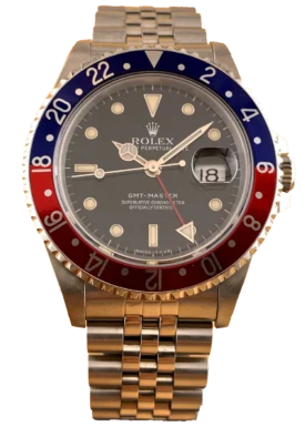 Rolex, Galli CPO, Rolex GMT-Master „Pepsi“ – vollständige Frontansicht