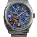 Rolex, Oyster Perpetual 36, Jubilee-Zifferblatt – Frontansicht