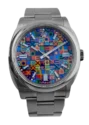 Rolex, Oyster Perpetual 36, Jubilee-Zifferblatt – Frontansicht