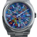 Rolex, Oyster Perpetual 36, Jubilee-Zifferblatt – Frontansicht