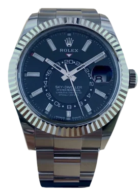 Rolex Sky-Dweller 336934, Frontansicht mit reduziertem Blaustich