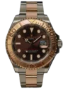 Rolex Yacht-Master 40 Schokoladenbraunes Zifferblatt Frontansicht