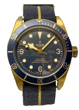 Tudor Black Bay Bronze Bucherer Blue, Frontansicht